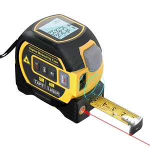 Laser Distance Meter Measuring Digital Laser Rangefinder Stainless 5m Tape Ruler