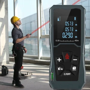 Handheld Digital Laser Point Distance Meter Tape Range Finder Measure 40m 131ft