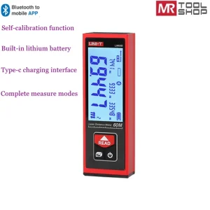 UNI-T Digital Bluetooth Laser Point Distance Meter Tape Range Finder Measurer AP